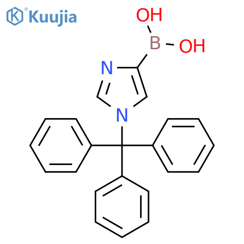 (1-Trityl-1H-imidazol-4-YL)boronic acid structure