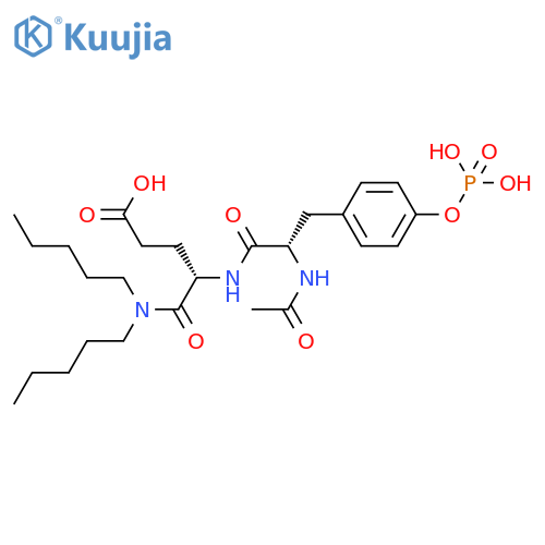 N-Acetyl-O-phosphono-Tyr-Glu Dipentylamide structure