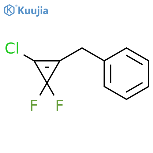 Benzene, [(2-chloro-3,3-difluoro-1-cyclopropen-1-yl)methyl]- structure