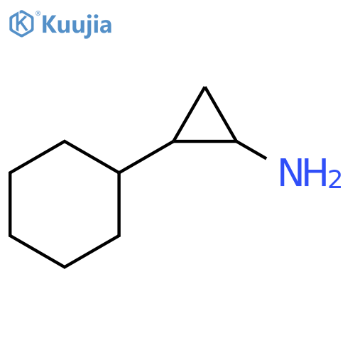 2-cyclohexylcyclopropan-1-amine structure