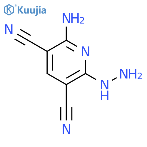 3,5-Pyridinedicarbonitrile,2-amino-6-hydrazinyl- structure
