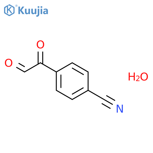 4-Cyanophenylglyoxal hydrate structure