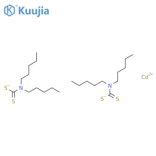 Cadmium,bis(N,N-dipentylcarbamodithioato-kS,kS')-, (T-4)- structure