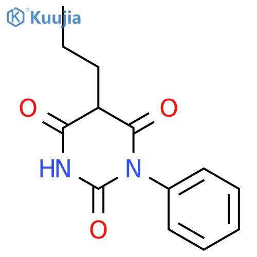 2,4,6(1H,3H,5H)-Pyrimidinetrione,1-phenyl-5-propyl- structure