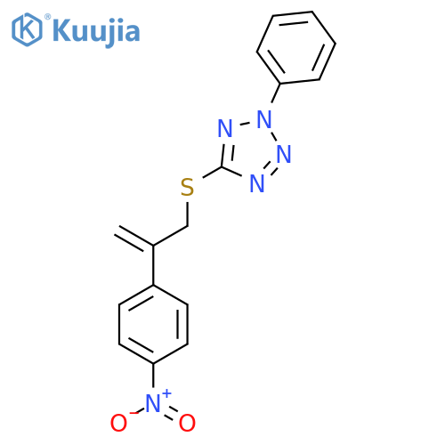 5-{[2-(4-Nitrophenyl)prop-2-en-1-yl]sulfanyl}-2-phenyl-2H-tetrazole structure