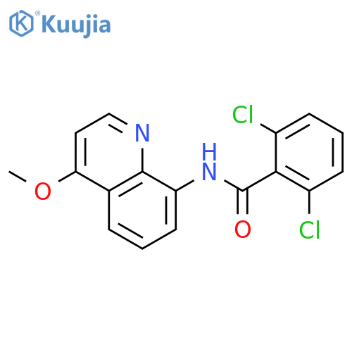 BENZAMIDE, 2,6-DICHLORO-N-(4-METHOXY-8-QUINOLINYL)- structure