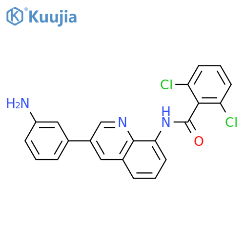 Benzamide, N-[3-(3-aminophenyl)-8-quinolinyl]-2,6-dichloro- structure