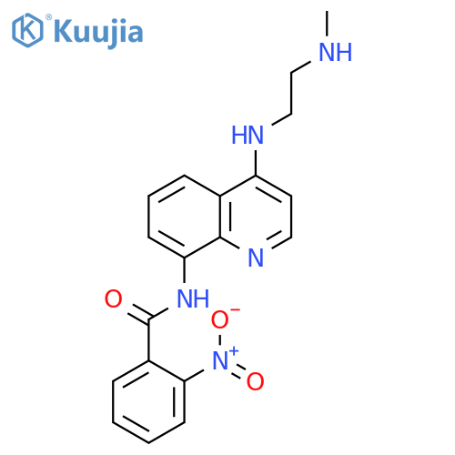 Benzamide, N-[4-[[2-(methylamino)ethyl]amino]-8-quinolinyl]-2-nitro- structure