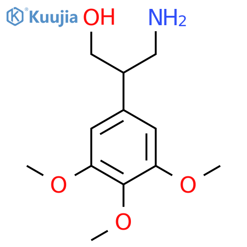 3-amino-2-(3,4,5-trimethoxyphenyl)propan-1-ol structure