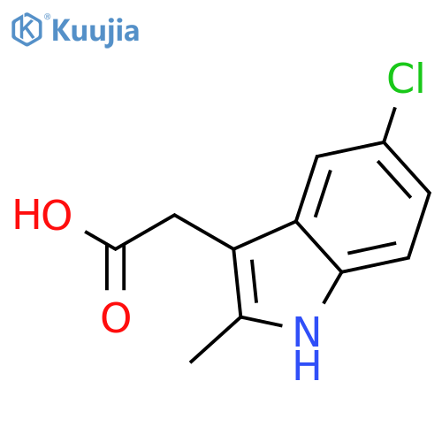 (5-Chloro-2-methyl-1H-indol-3-yl)-acetic acid structure