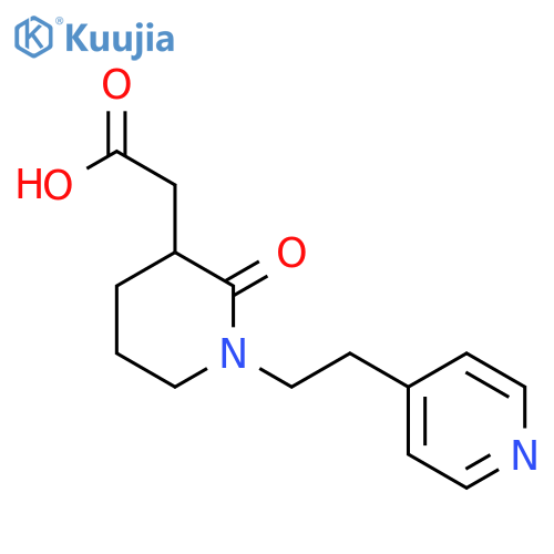 3-Piperidineacetic acid, 2-oxo-1-[2-(4-pyridinyl)ethyl]- structure