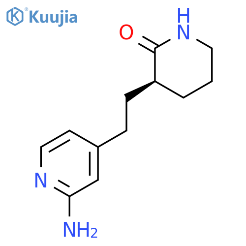 2-Piperidinone, 3-[2-(2-amino-4-pyridinyl)ethyl]-, (3R)- structure