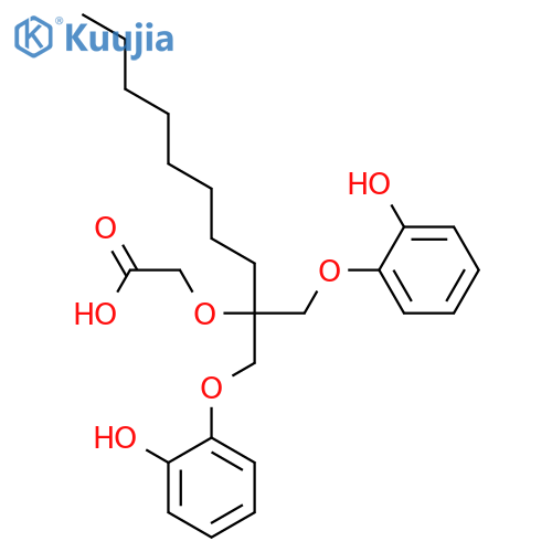 Acetic acid, [[1,1-bis[(2-hydroxyphenoxy)methyl]nonyl]oxy]- structure