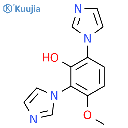 Phenol, 2,6-di-1H-imidazol-1-yl-3-methoxy- structure