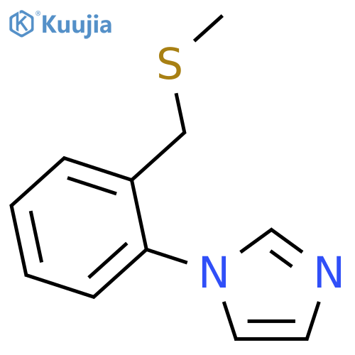 1H-Imidazole, 1-[2-[(methylthio)methyl]phenyl]- structure