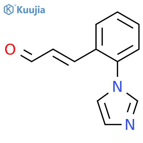 2-Propenal, 3-[2-(1H-imidazol-1-yl)phenyl]-, (E)- structure