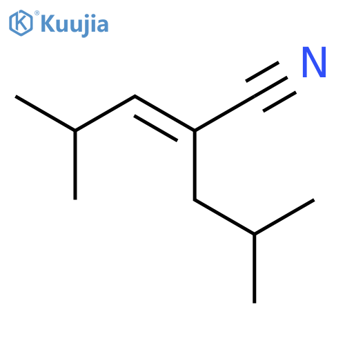 2-PENTENENITRILE, 4-METHYL-2-(2-METHYLPROPYL)-, (E)- structure