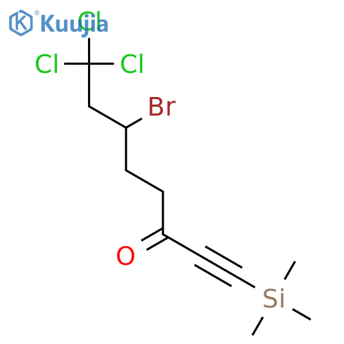 1-Octyn-3-one, 6-bromo-8,8,8-trichloro-1-(trimethylsilyl)- structure