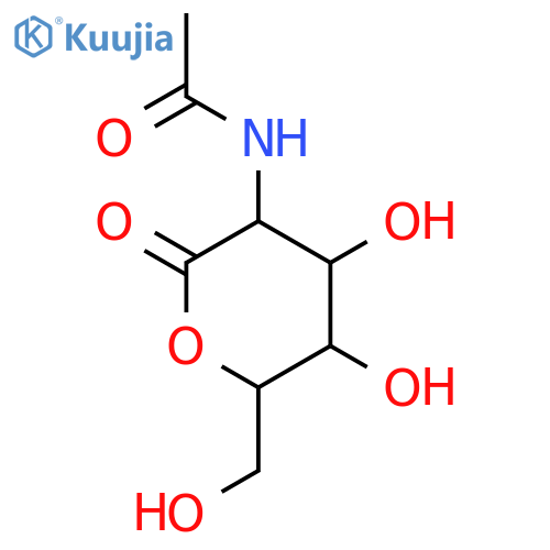 2-Acetamido-2-deoxy-D-glucono-1,5-lactone (>80%) structure