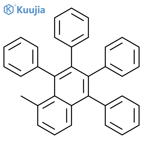 5-methyl-1,2,3,4-tetraphenylnaphthalene structure