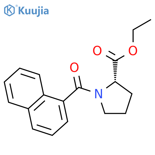 L-Proline, 1-(1-naphthalenylcarbonyl)-, ethyl ester structure