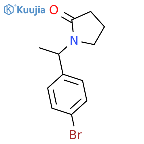 2-Pyrrolidinone, 1-[1-(4-bromophenyl)ethyl]- structure