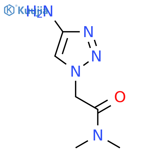 2-(4-amino-1H-1,2,3-triazol-1-yl)-N,N-dimethylacetamide structure