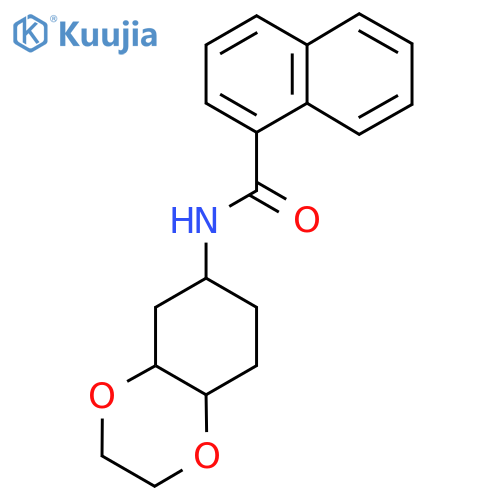 N-(octahydro-1,4-benzodioxin-6-yl)naphthalene-1-carboxamide structure