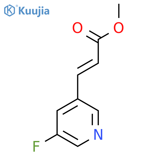 (E)-methyl 3-(5-fluoropyridin-3-yl)acrylate structure