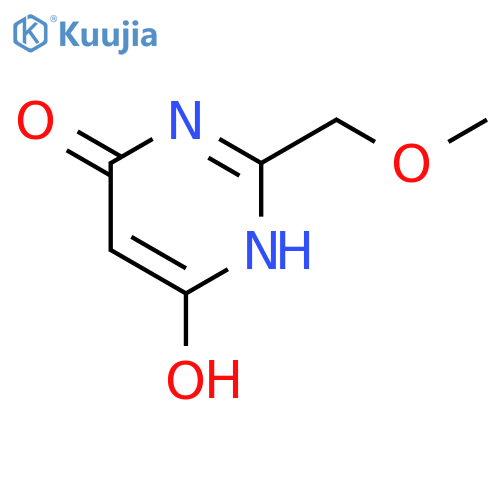 6-hydroxy-2-(methoxymethyl)-3,4-dihydropyrimidin-4-one structure