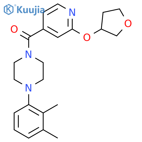 (4-(2,3-Dimethylphenyl)piperazin-1-yl)(2-((tetrahydrofuran-3-yl)oxy)pyridin-4-yl)methanone structure