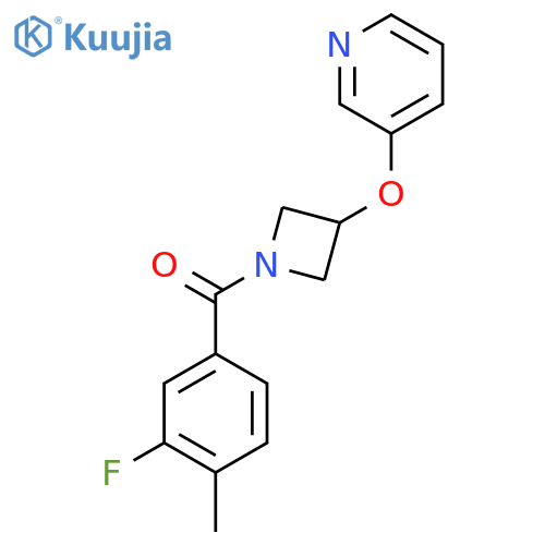 3-{1-(3-fluoro-4-methylbenzoyl)azetidin-3-yloxy}pyridine structure
