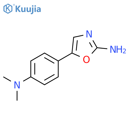5-4-(dimethylamino)phenyl-1,3-oxazol-2-amine structure