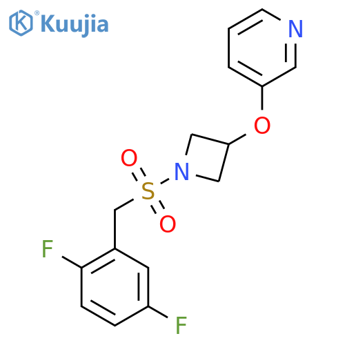 3-({1-(2,5-difluorophenyl)methanesulfonylazetidin-3-yl}oxy)pyridine structure