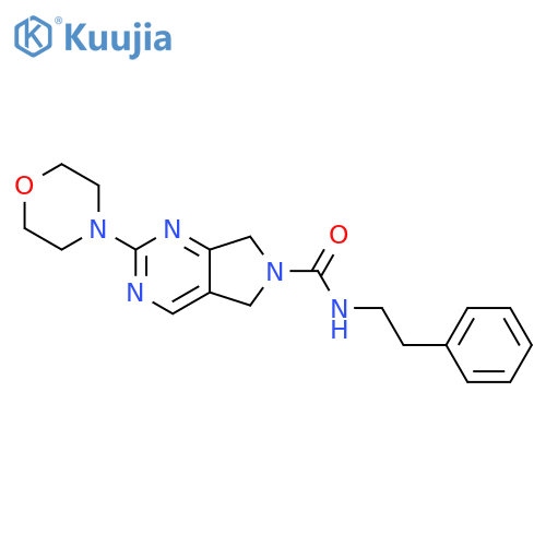 2-(morpholin-4-yl)-N-(2-phenylethyl)-5H,6H,7H-pyrrolo3,4-dpyrimidine-6-carboxamide structure