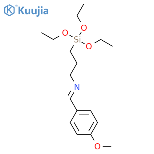 1-Propanamine, N-[(4-methoxyphenyl)methylene]-3-(triethoxysilyl)- structure