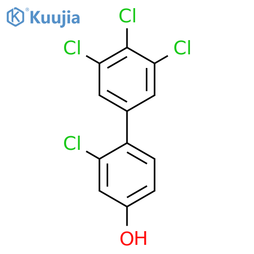 [1,1'-Biphenyl]-4-ol, 2,3',4',5'-tetrachloro- structure