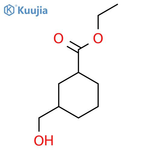 Ethyl 3-(hydroxymethyl)cyclohexane-1-carboxylate structure