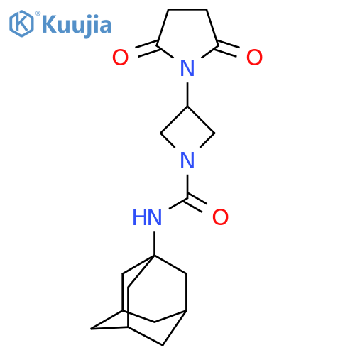 N-(adamantan-1-yl)-3-(2,5-dioxopyrrolidin-1-yl)azetidine-1-carboxamide structure
