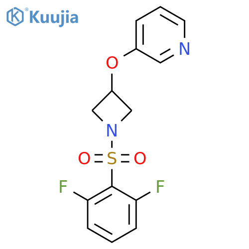 3-{1-(2,6-difluorobenzenesulfonyl)azetidin-3-yloxy}pyridine structure