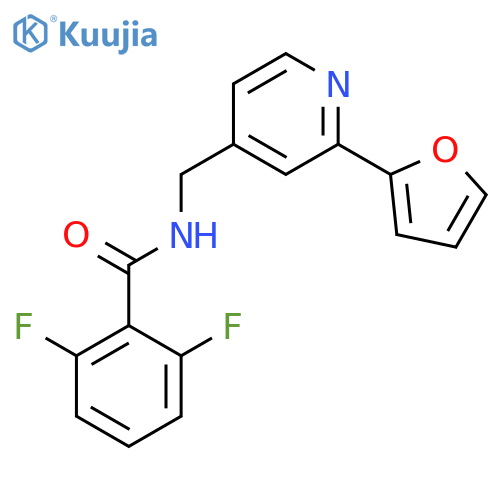2,6-difluoro-N-{2-(furan-2-yl)pyridin-4-ylmethyl}benzamide structure