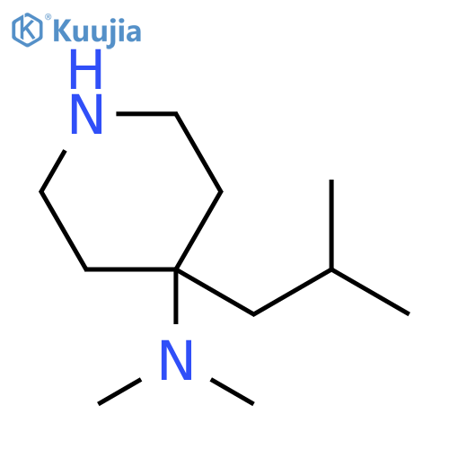 4-Piperidinamine, N,N-dimethyl-4-(2-methylpropyl)- structure