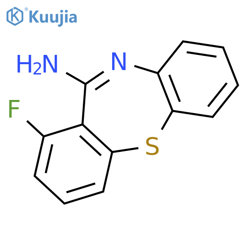 Dibenzo[b,f][1,4]thiazepin-11-amine, 1-fluoro- structure