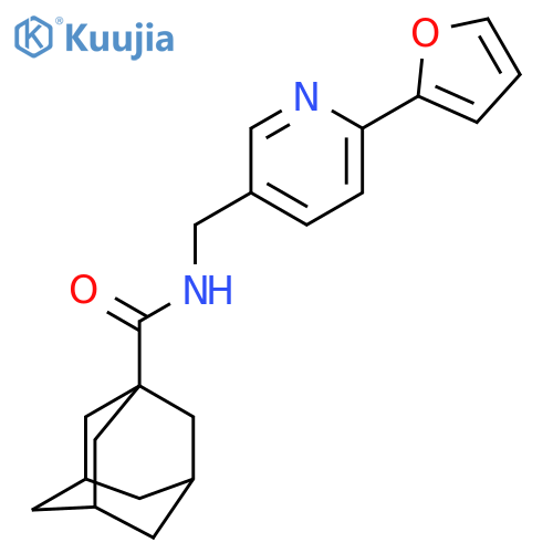 N-{6-(furan-2-yl)pyridin-3-ylmethyl}adamantane-1-carboxamide structure