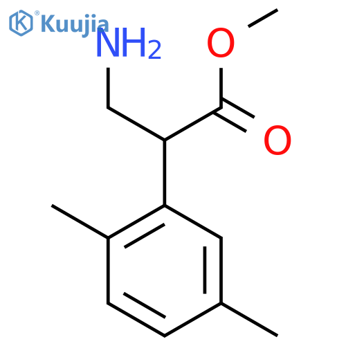 methyl 3-amino-2-(2,5-dimethylphenyl)propanoate structure