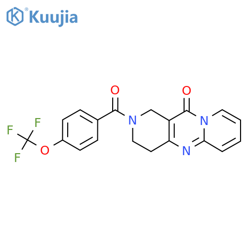 5-4-(trifluoromethoxy)benzoyl-1,5,9-triazatricyclo8.4.0.0^{3,8}tetradeca-3(8),9,11,13-tetraen-2-one structure