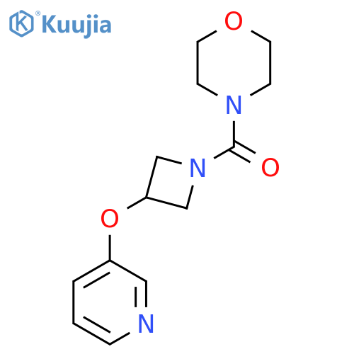 4-3-(pyridin-3-yloxy)azetidine-1-carbonylmorpholine structure