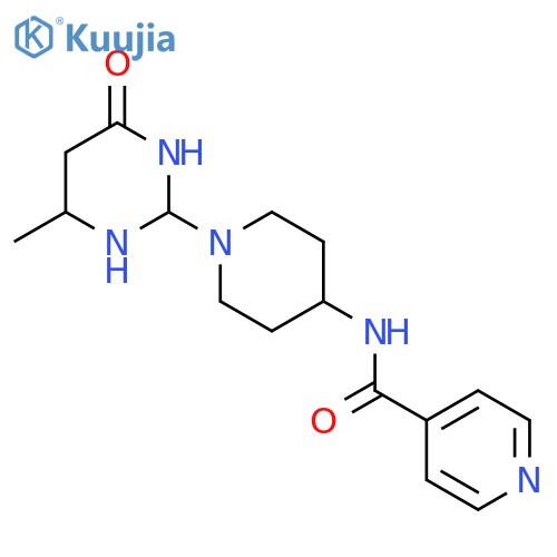N-1-(4-methyl-6-oxo-1,6-dihydropyrimidin-2-yl)piperidin-4-ylpyridine-4-carboxamide structure