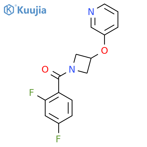 3-{1-(2,4-difluorobenzoyl)azetidin-3-yloxy}pyridine structure