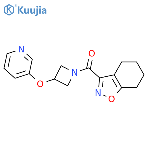 3-3-(pyridin-3-yloxy)azetidine-1-carbonyl-4,5,6,7-tetrahydro-1,2-benzoxazole structure